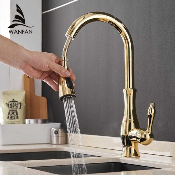 ברז מטבח גבוה בגימור יוקרתי WANFAN